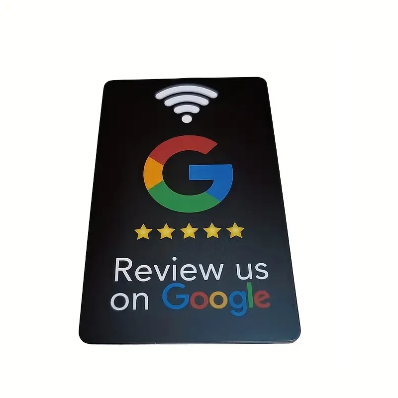 Bilde av Review us on Google Black Plastic Card with NFC CHIP. 70102302 (DE,SE,NO,FI,RO,PL)